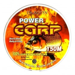 Волосінь для лову риби, DrAGON Power Carp мультиколор, 150м, перетин 0,20мм